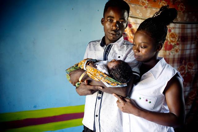 couple with baby