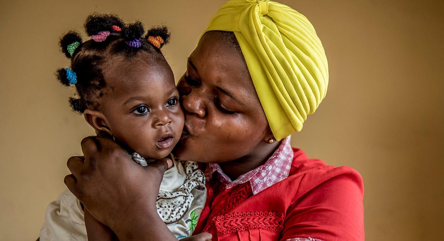 Nigeria woman and baby