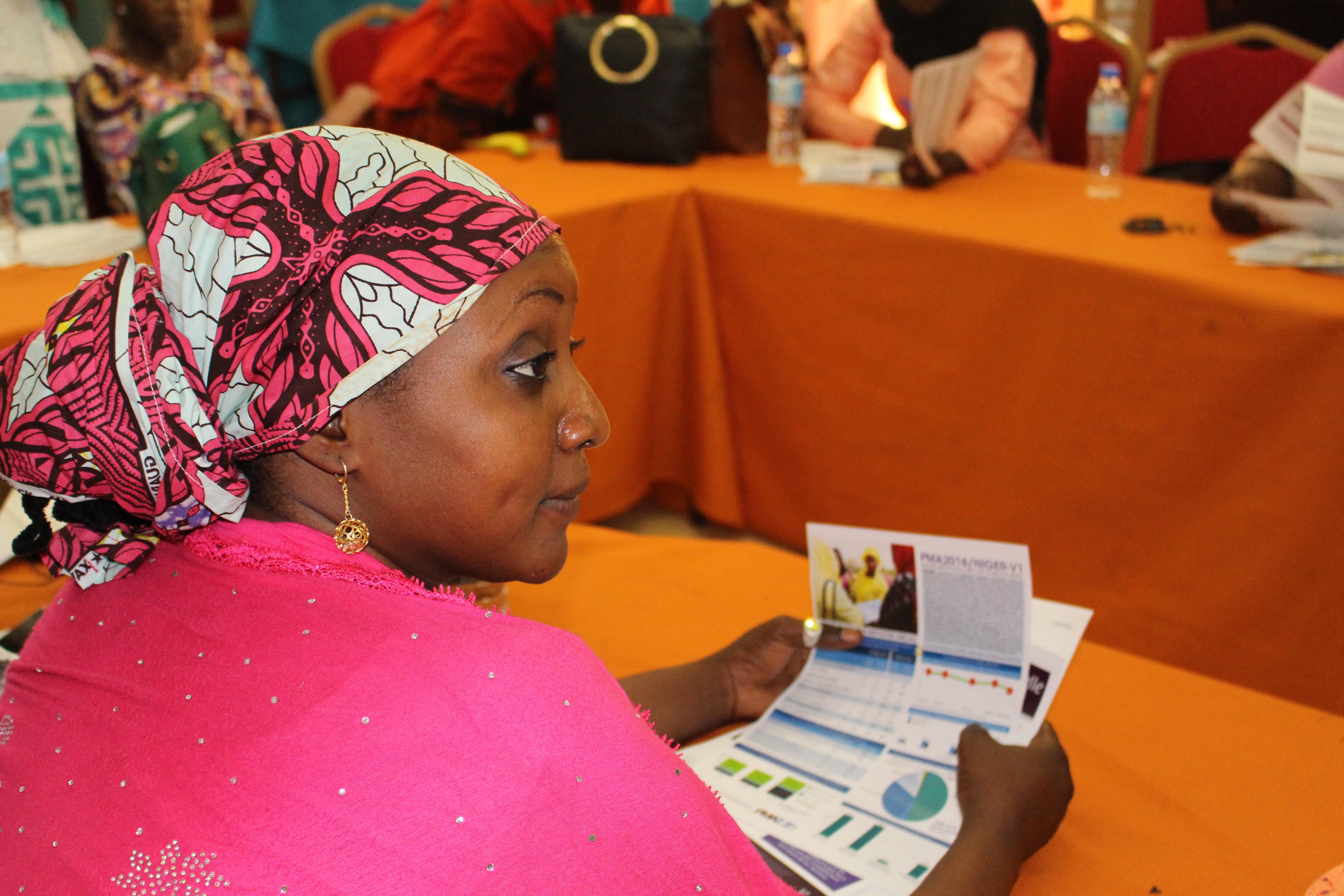 Niger woman at training