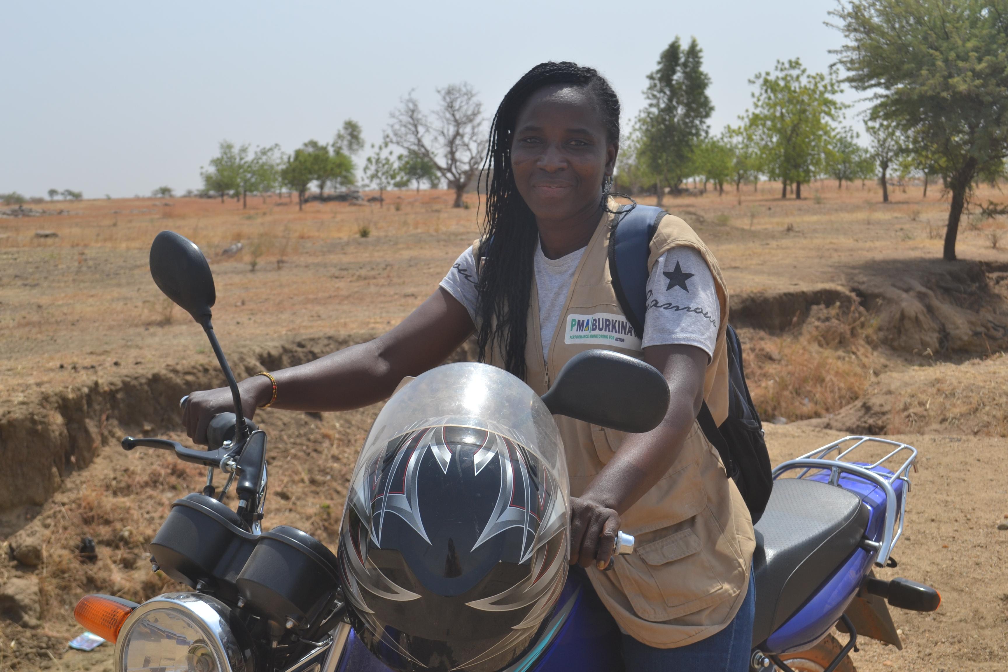 Burkina Faso RE on motorcycle